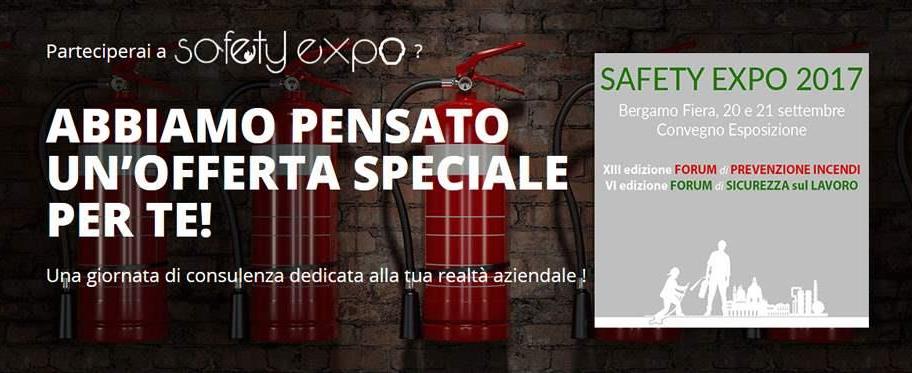 Parteciperai a Safety Expo? Abbiamo un'offerta per te!